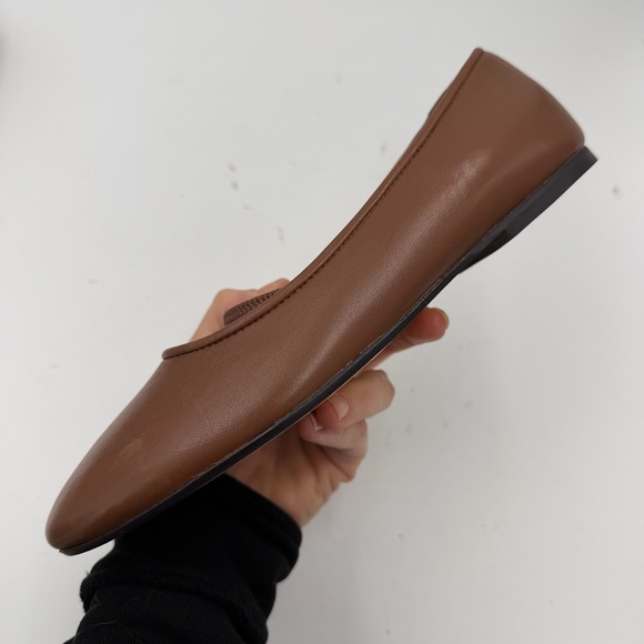 NEW Everlane Rum Brown Leather The Day Mary Jane Flat in Size 6.5 - Picture 10 of 16